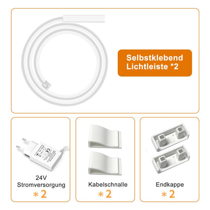 SIBI LIGHTING LED Unterbauleuchte NC301, 1 m, dimmbar, 2 Stück