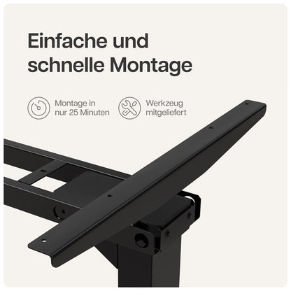 Desktronic Höhenverstellbares Schreibtisch Gestell – Elektrisch Dual-Motor