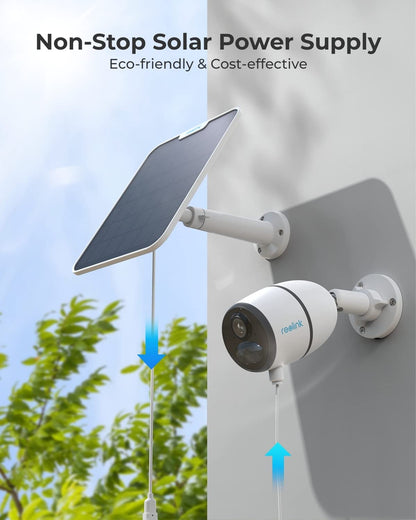 Reolink 6W Solarpanel für Akku-Überwachungskameras, IP65, weiss