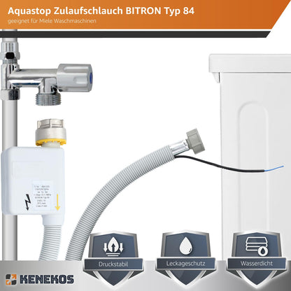 Kenekos Aquastop Zulaufschlauch BITRON Typ 84 - 2.2m für Miele