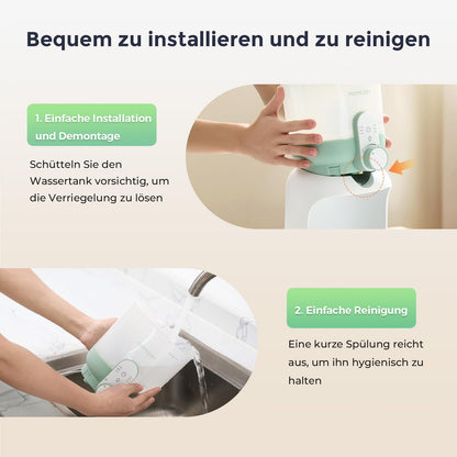 Momcozy Flaschenzubereiter Baby, Dual-Licht, 6 Temperaturstufen