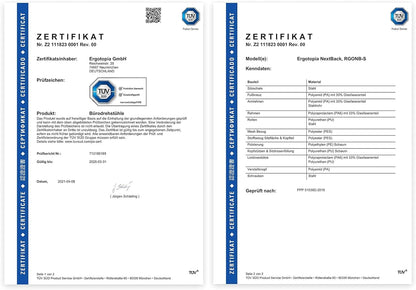 Ergotopia NextBack Ergonomischer Bürostuhl - mit Kopfstütze