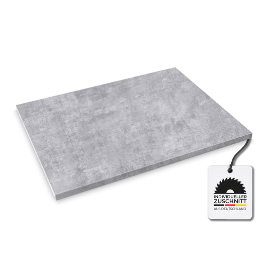 Hausfux Tischplatte nach Mass Spanplatte ABS-Kante - Bellato Grau 120x80 cm, rechteckig. Dient als individuelle Tischplatte.