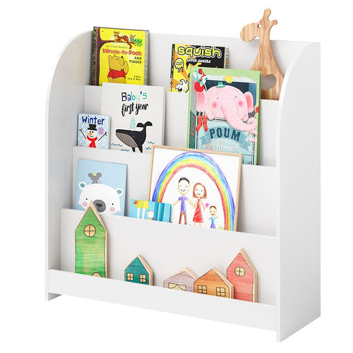 Bellabino Baru Montessori Kinderbücherregal Kinderzimmer - Weiss
