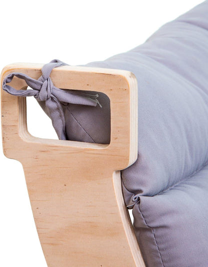 Buxibo Kletterbogen Montessori Klettergerüst aus Holz mit Kissen