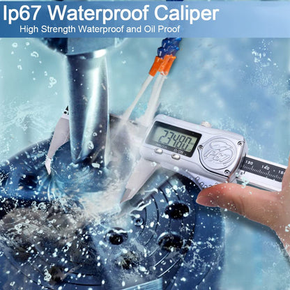 Kynup Digitaler Messschieber Edelstahl – 150mm IP67 wasserdicht