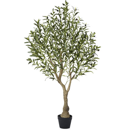 VeriNatural Künstlicher Olivenbaum 150 cm, Kunstpflanze mit Topf