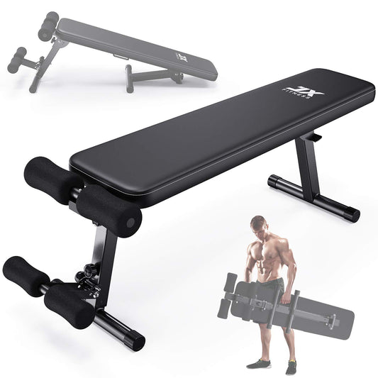 Hantelbank klappbar Multifunktion – Trainingsbank für Bauch & Rücken. Faltbare Trainingsbank. Unterstützt Rumpf-Krafttraining.