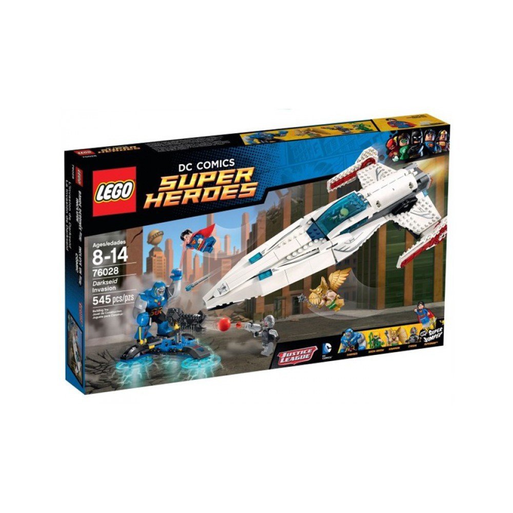 LEGO 76028 Darkseids Überfall Set – DC Super Heroes. Darkseids Raumschiff und Minifiguren zum Nachspielen von Superhelden-Kampfszenen.