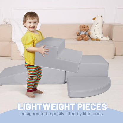 Softbausteine Kletter-Set – 4-teilig mit verlängerter Rampe