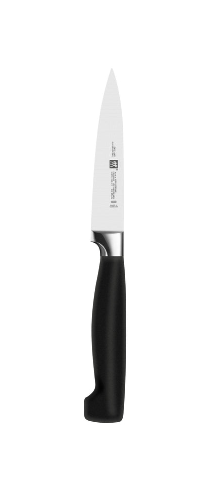 ZWILLING Vier Sterne Messerblock 6-teilig Buche Holz Schwarz