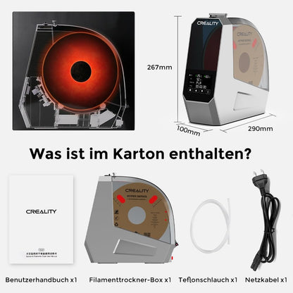 Creality Space PI 3D Drucker Filament Trockner 360° Heizung