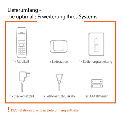 Gigaset COMFORT 520HX DECT-Mobilteil ohne Basis - titanium-schwarz