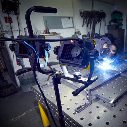 Northpoint LED Baustrahler 2x50 W Stativ – Quick-Release, Steckdose