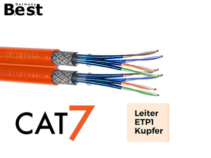 Germany Best CAT 7 Duplex Verlegekabel 100M S/FTP LSZH