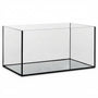 Pondlife Aquarium Glasbecken 60x30x30 cm aus 4 mm Floatglas mit schwarzen Silikonnähten, rechteckige Form