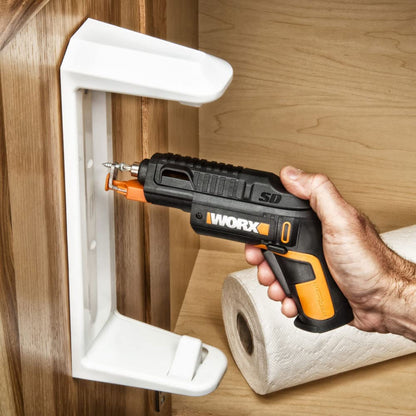WORX WX255 Akkuschrauber 4V mit Bit-Magazin und Schraubenhalter