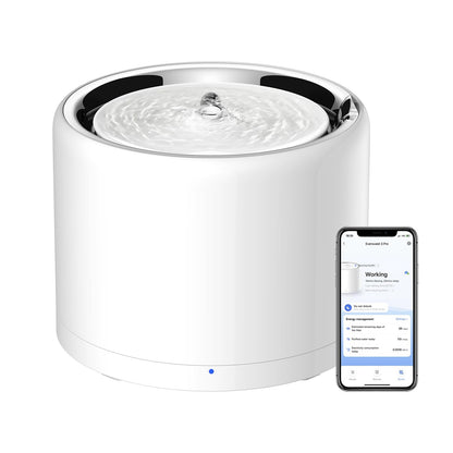 PETKIT Smart Trinkbrunnen Edelstahl Drahtlose Pumpe für Katze Hund