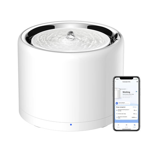 PETKIT Smart Trinkbrunnen Edelstahl Drahtlose Pumpe für Katze Hund