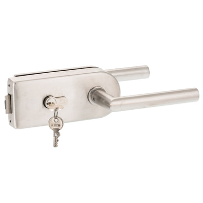 Glastürschloss New Orleans Set D PZ – V2A Edelstahl matt