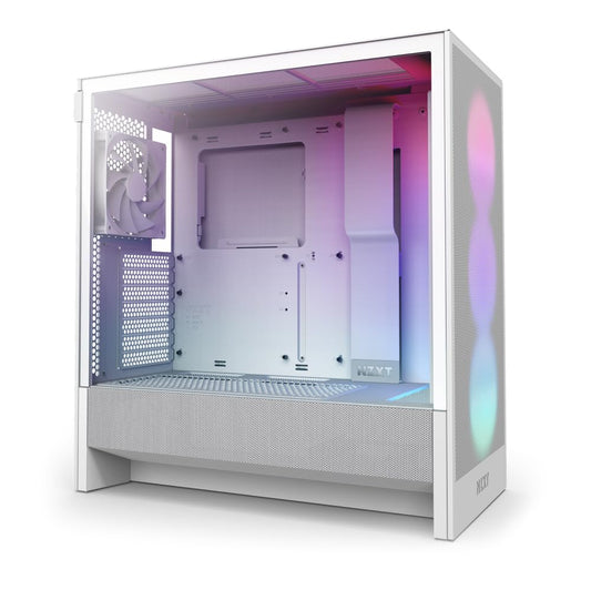 NZXT H5 Flow RGB ATX Mid-Tower PC Gehäuse - Weiss