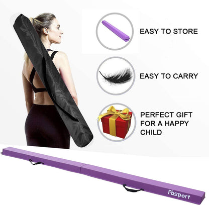 FBSPORT Faltbarer Schwebebalken Kinder 270 cm - Turnen