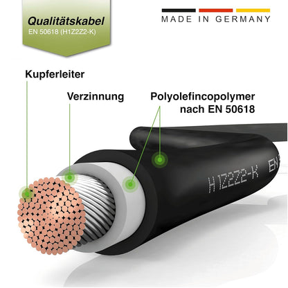 SOLARTRONICS PV Verlängerungskabel H1Z2Z2-K 6mm² - 40m schwarz