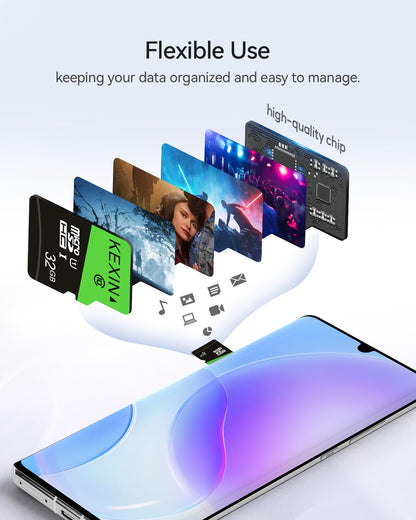 KEXIN Micro SD Karte 32GB 5er Pack, UHS-I U1 Class 10 mit SD-Adapter
