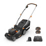 WORX WG737E Nitro Akku-Rasenmäher 40V, 37 cm Schnittbreite, mit 40-Liter-Grasfangkorb und klappbarem Griff