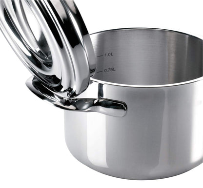 Schulte Ufer Set131 Romana i Kochtopf-Set – 5-teilig, Silber