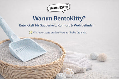 BentoKitty Katzenstreu klumpend Babypuderduft Bentonit 30L 3er Pack