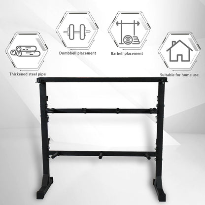 CCLIFE Hantelablage ZERRO – Kurzhantel- & Langhantelständer