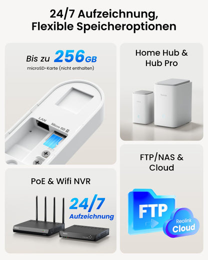 Reolink Video Doorbell WiFi, 5MP Video-Türklingel mit Paketerkennung