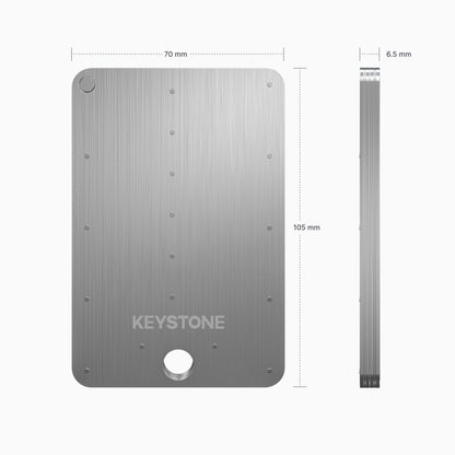 KEYSTONE Tablet Plus Crypto Seed Storage – Metall Wallet 24 Wörter