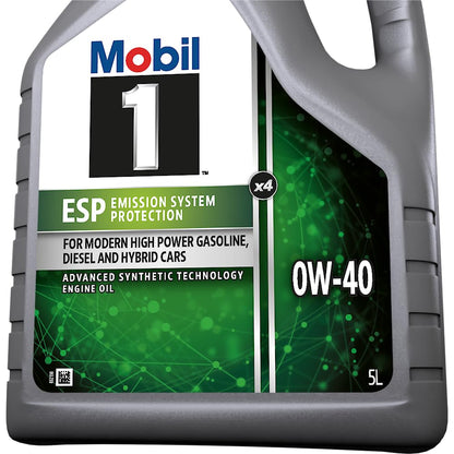 Mobil 1 ESP X4 synthetisches Motorenöl - 0W-40, 5L