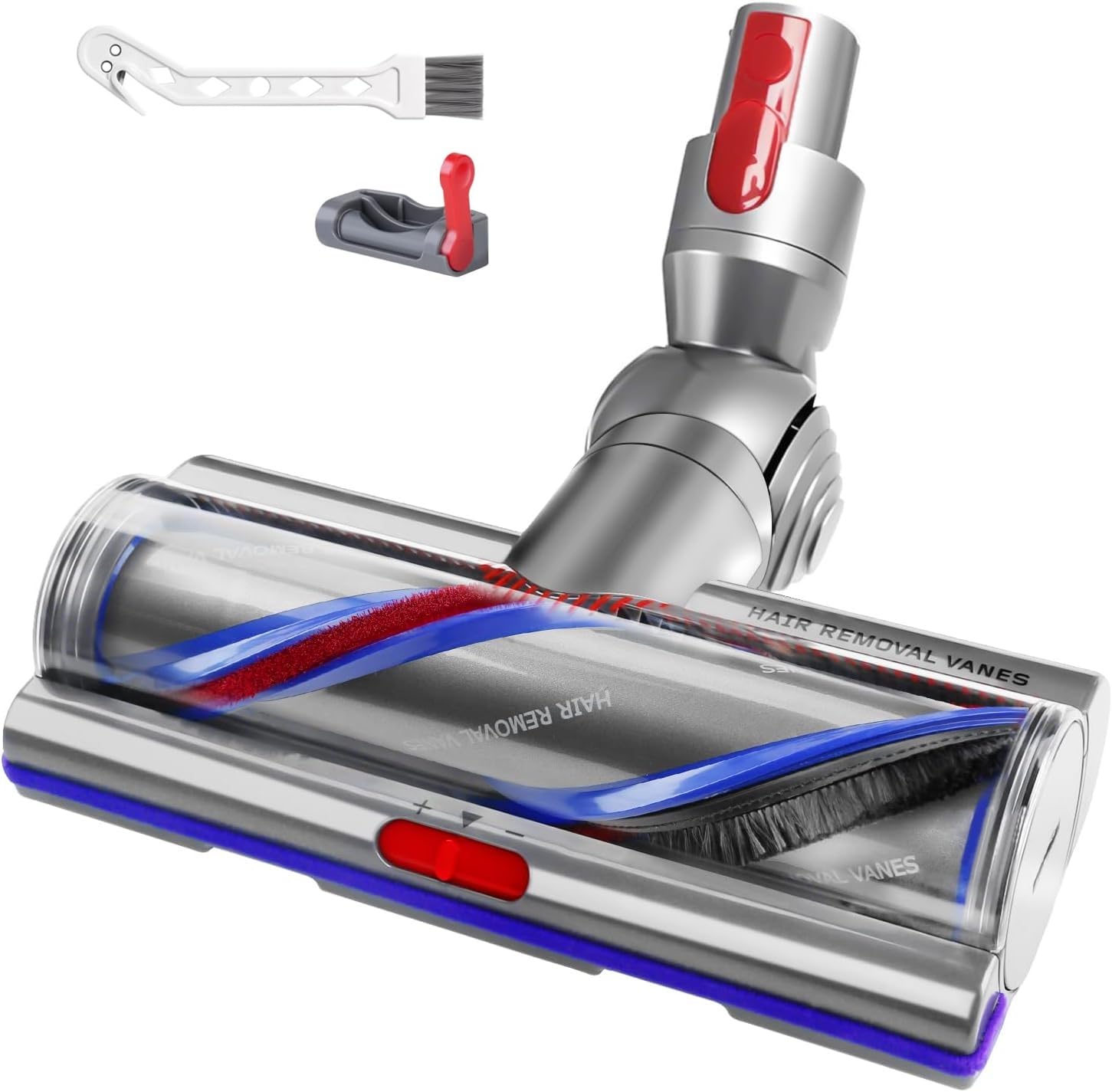 GYRQXMPL Torque Drive Elektrobürste für Dyson V7 V8 V10 V11 V15 mit rotem Verriegelungshebel