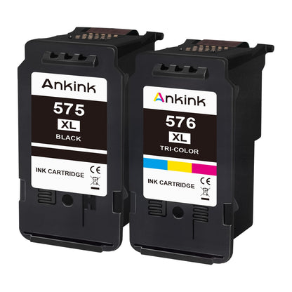 ANKINK Tintenpatronen ersetzen Canon PG-575XL CL-576XL, 2er-Pack