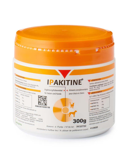 Vetoquinol Ipakitine Pulver 300 g – Diätfutter für Hunde & Katzen