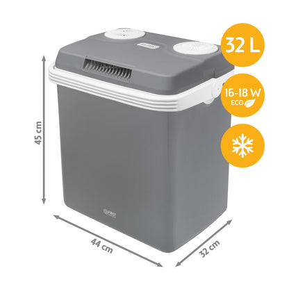 TZS First Austria Kühlbox 32L elektrisch 12V/230V Grau