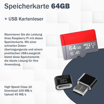 Raspberry Pi 5 8GB Starter-Kit – inkl. Netzteil & Gehäuse
