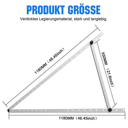 GLIESE Solarmodul Halterung Balkonkraftwerk - 118cm 2 Paare