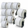 BETCKEY DK-22205 Endlosetiketten für Brother QL, 62 mm, 10 Rollen: weisse Papierrollen mit 2 Etikettenhaltern