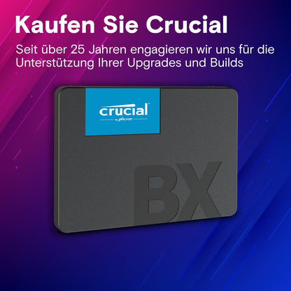 Crucial BX500 SATA SSD 4TB - 2.5 Zoll für PC Laptop
