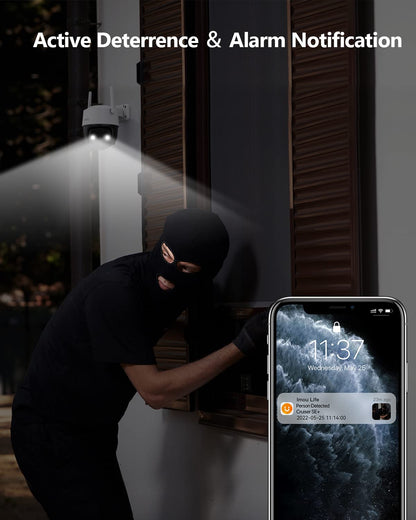 Imou 3K/5MP Überwachungskamera Aussen - 360° PTZ WLAN IP