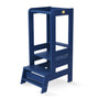 MEOWBABY Lernturm Montessori Kinder Tritthocker – Blau. Blauer Lernturm für sicheren Stand an Küchenarbeitsplatten.