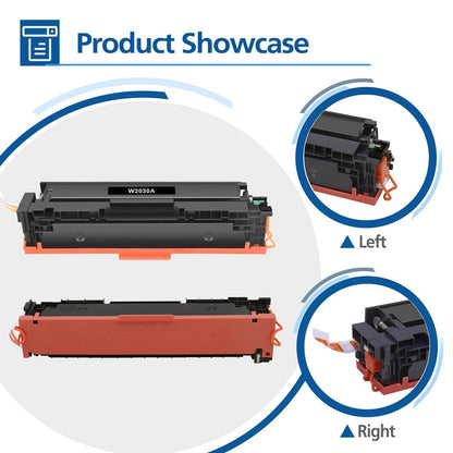 Kompatibel für HP 415A W2030A Toner 4er-Pack M479fdw mit Chip