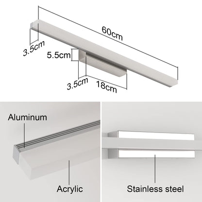 Klighten LED Spiegelleuchte Bad 14 W, 60 cm, IP44, warmweiss 3000 K