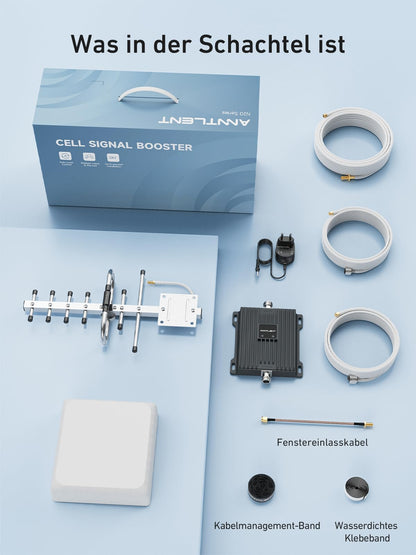 ANNTLENT 4G LTE Band 20/7 Empfangsverstärker - 800/2600 MHz