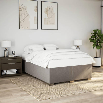 vidaXL Polsterbett Bettgestell - Stoff Taupe 140x190cm