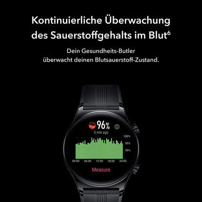 HONOR Watch GS 3 Smartwatch - GPS Fitness Uhr Midnight Black